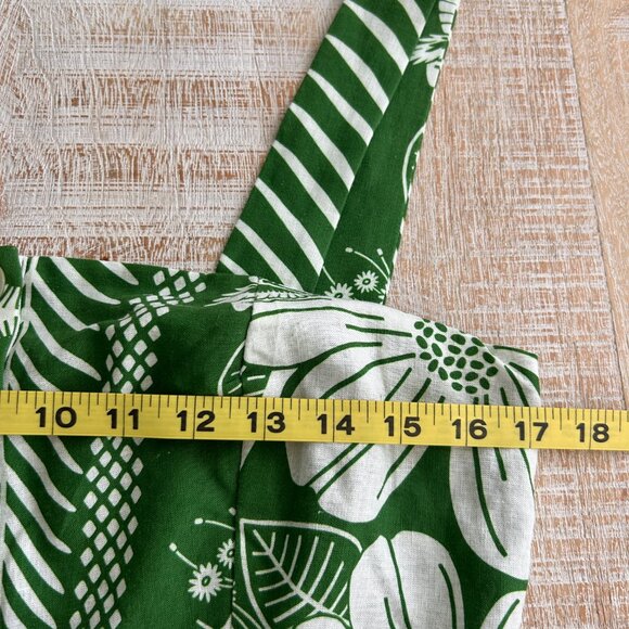 Farm Rio Green and White Tropical Jumpsuit Romper Size Medium NWT - Picture 9 of 15